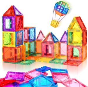 Magnetic Building Tiles Set – 100 Pieces
